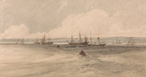 View of Sheerness by Francois Louis Thomas Francia