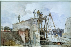 House Construction Site Seen from the Granet Window at the Institute