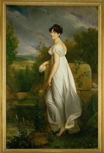 Mme Visconti, wife of the former ambassador of the Cisalpine Republic in France by Francois Pascal Simon Baron Gerard