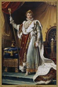 Portrait of Emperor Napoleon I Bonaparte in His Coronation Robes by Baron François Pascal Simon Gérard