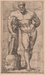 The Farnese Hercules, front view [plate 2] by Francois Perrier