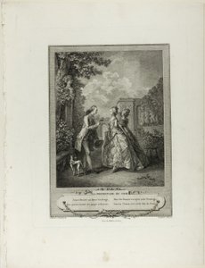 Evening Walk, from Monument of the Physical and Moral Costume of the Late Eighteenth Century