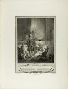 Winter Evening, from Monument of the Physical and Moral Costume of the Late Eighteenth Century by Francois Robert Ingouf