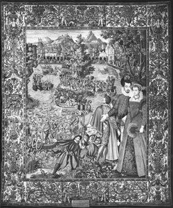 Water festival of Henri III (1551-89) and Louise de Lorraine (1553-1601) Brussels Workshop, c.1580 by Francois after Quesnel