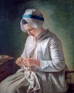 Young Woman at Work, c1725-1778