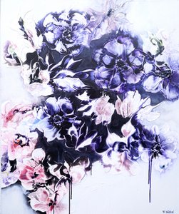 Dark Floral Cascade