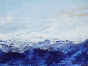 Deep Blue Ocean Waves