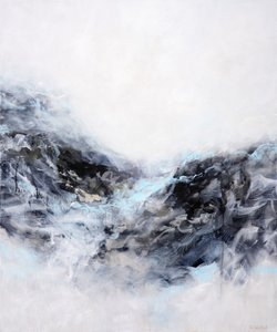 Frozen Mountain Valley by Françoise Wattré