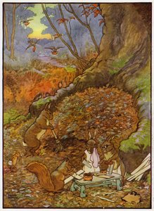 Illustration for Babes in the Wood by Frank Adams