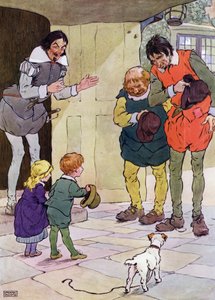 Illustration for The Babes in the Wood by Frank Adams