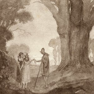 Illustration for The Scholar-Gipsy by Matthew Arnold by Frank Adams