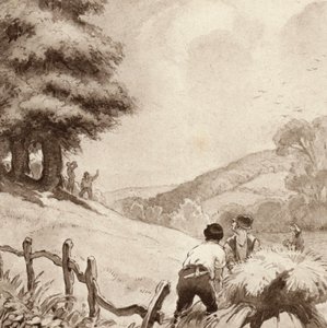 Illustration for The Scholar-Gipsy by Matthew Arnold by Frank Adams