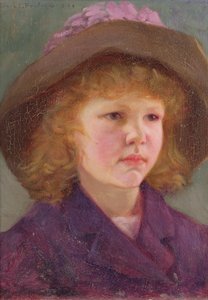 Portrait of a Young Girl by Frank C. Penfold