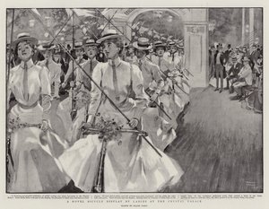 A Novel Bicycle Display by Ladies at the Crystal Palace by Frank Craig