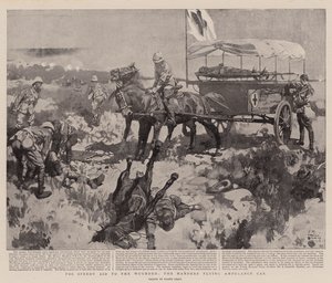 For Speedy Aid to the Wounded, the Manders Flying Ambulance Car by Frank Craig