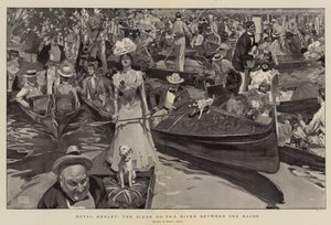Royal Henley, the Scene on the River between the Races
