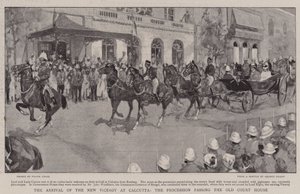 The Arrival of the New Viceroy at Calcutta, the Procession passing the Old Court House