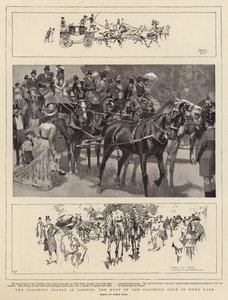 The Coaching Season in London, the meet of the Coaching Club in Hyde Park