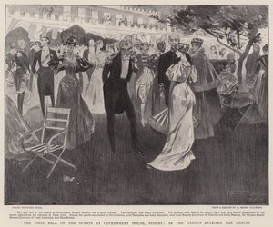 The First Ball of the Season at Government House, Sydney, in the Garden between the Dances by Frank Craig