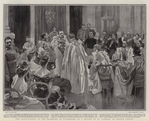 The Installation of the Marquess of Waterford as a Knight of St Patrick at Dublin Castle by Frank Craig