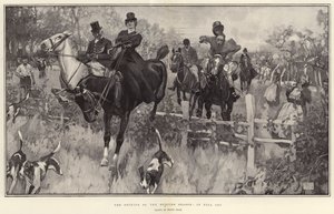 The Opening of the Hunting Season, in Full Cry by Frank Craig