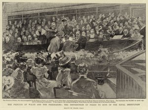 The Princess of Wales and the Freemasons, the Distribution of Prizes to Boys of the Royal Institution