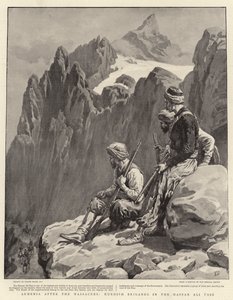 Armenia after the Massacres, Kurdish Brigands in the Hassan Ali Pass by Frank Dadd