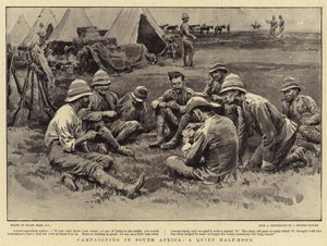Campaigning in South Africa, a Quiet Half-Hour by Frank Dadd
