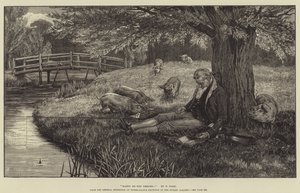 Happy Be Thy Dreams!, from the General Exhibition of Water-Colour Drawings at the Dudley Gallery