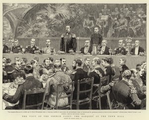 The Visit of the French Fleet, the Banquet at the Town Hall