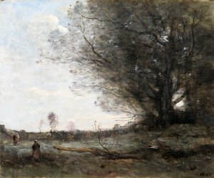 A Surrey Landscape by Frank Dicksee