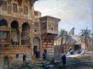 The House of Mameluke Radnau Bey, Cairo, 1870 by Frank Dillon