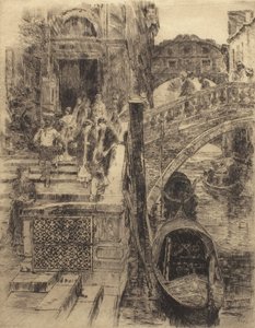 Bridge of Sighs, Venice (Plate 1) by Frank Duveneck