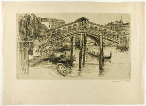 The Rialto, Venice by Frank Duveneck