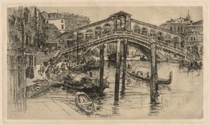 The Rialto, Venice by Frank Duveneck