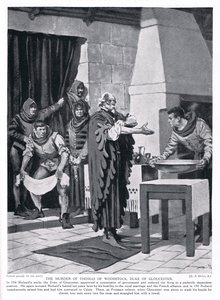 The murder of Thomas Woodstock, Duke of Gloucester by Frank Gillett