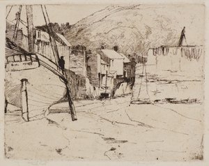 Polperro Harbour with Bridge