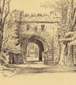 Whalley Abbey, The North-Eastern Gateway by Frank Greenwood