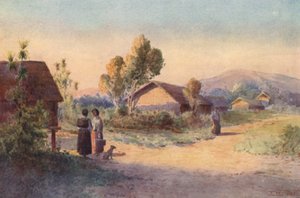 New Zealand: A Maori Village by Frank H Wright