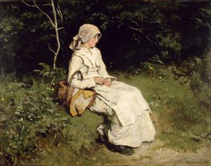 Resting by the Way by Frank Holl