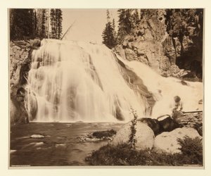 Gibbon Falls, 84 Feet by Frank Jay Haynes