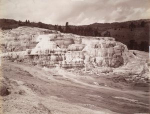 Minerva Terrace, Mammoth Hot Springs by Frank Jay Haynes