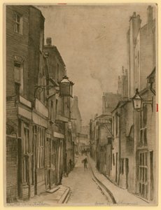 Sketch of Leather Lane, Holborn, London