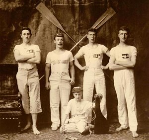 Whitby Friendship Rowing Club Crew, Whitby, England. 1901 by Frank Meadow Sutcliffe