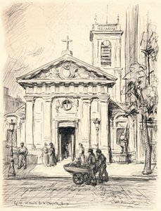 Church of St Denis de la Chapelle by Frank Milton Armington