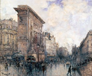 Arc de Triomphe de la Porte St-Denis, Paris, c1875-1926
