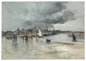 Harbour at St. Vaast, The Hague by Frank Myers Boggs