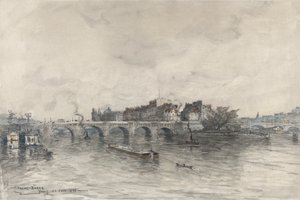 The Isle, Paris (Pont Neuf) by Frank Myers Boggs