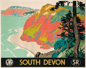 Poster advertising South Devon by Frank Newbould