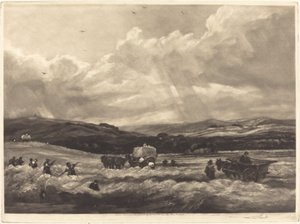 Hayfield in Yorkshire by Frank Short